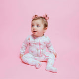 Zipped Long Sleeve Footed Onesie