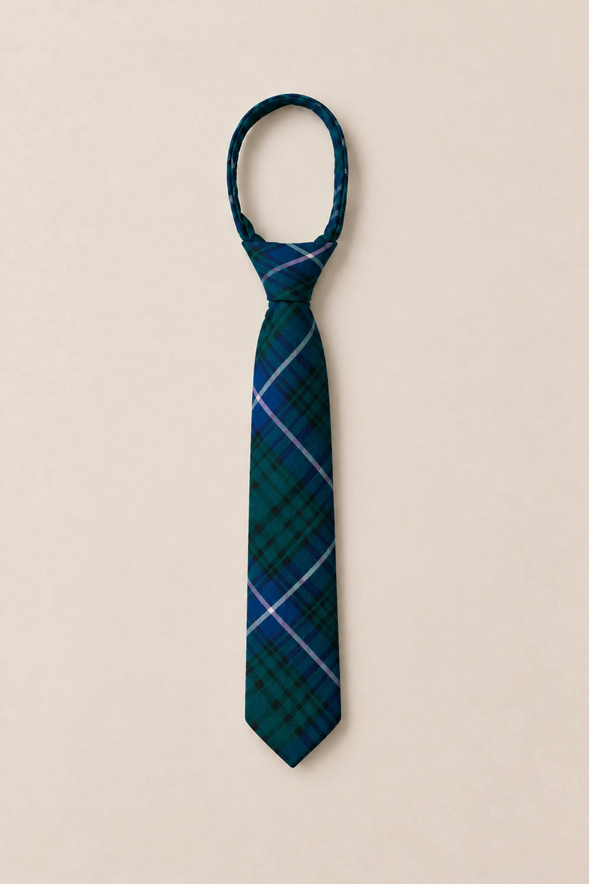 Ties in Emerald Plaid