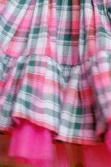 Mini Scottie Dress in Vibrant Plaid