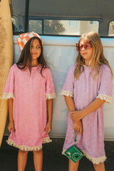 Pink Floral Boho Coverup