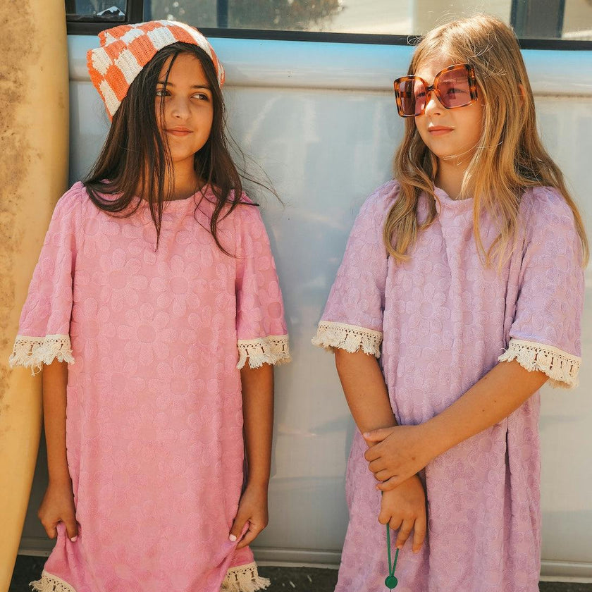 Lavender Floral Boho Coverup