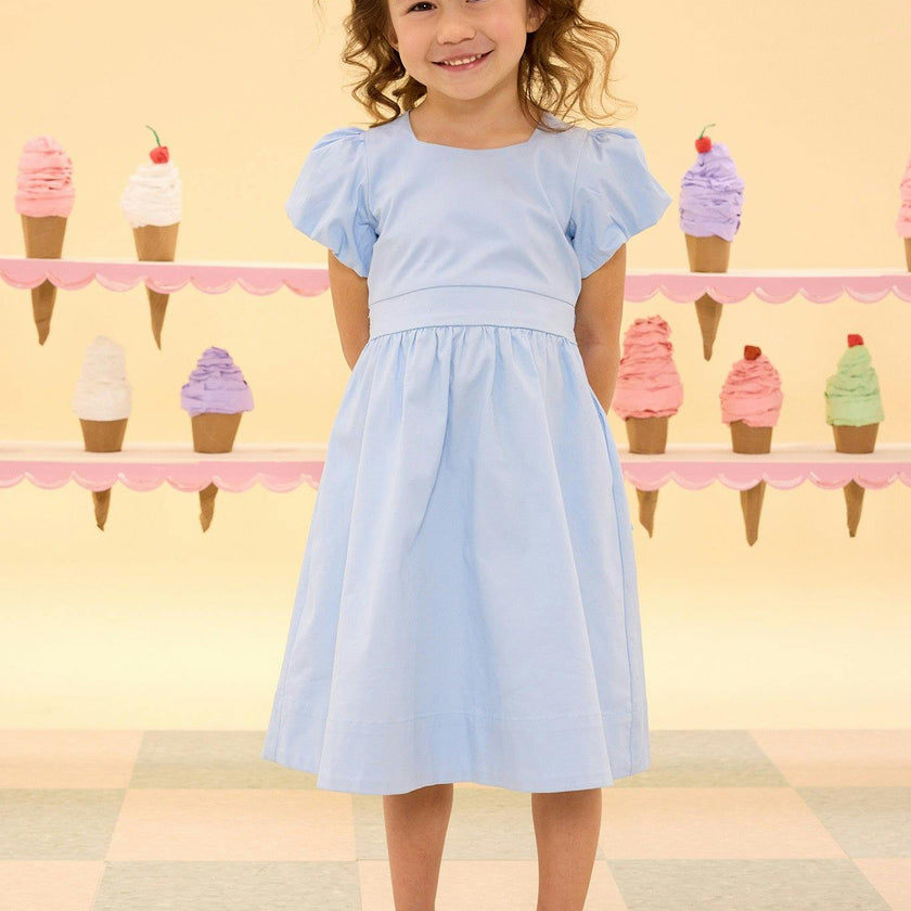 Mini Zella Dress in Sky Blue