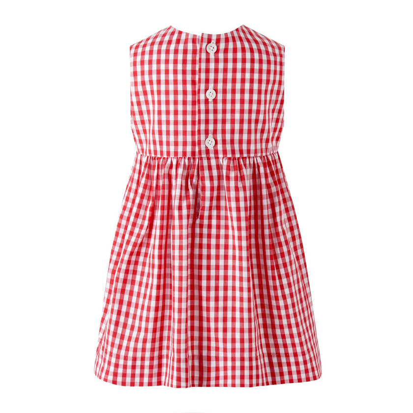 Red Gingham Bow Dress and Bloomers