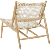 Bandelier Leather Weave Accent Chair
