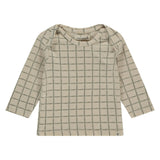 Window Pane Print Long Sleeve T-Shirt