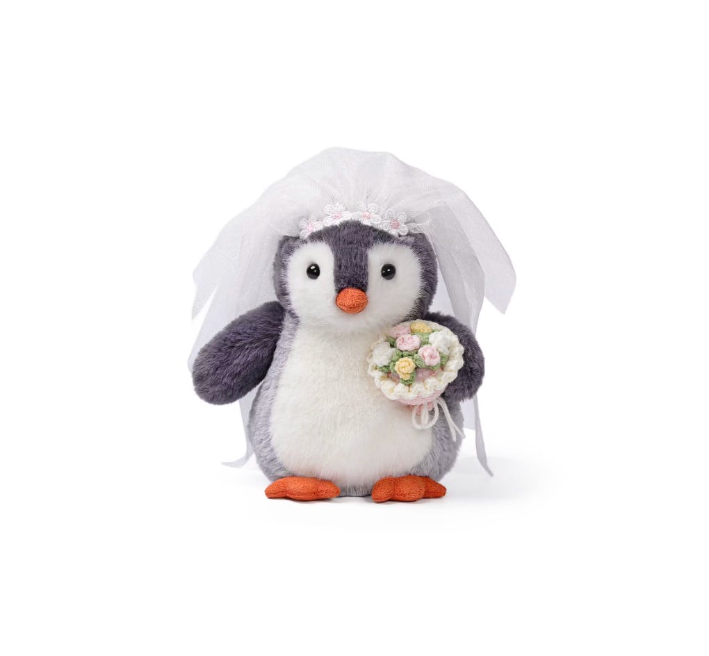 McHugs Glacier Penguin Bride Weighted Plush 18 cm