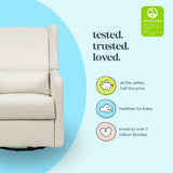 Carter's Arlo Recliner and Swivel Glider | Water Repellent & Stain Resistant Fabric