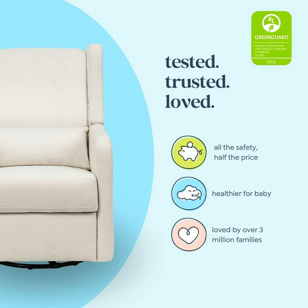 Carter's Arlo Recliner and Swivel Glider | Water Repellent & Stain Resistant Fabric
