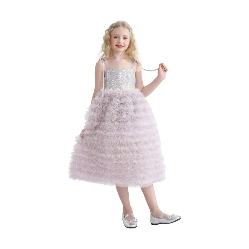 Lavender Liliana Sequin Tulle Dress