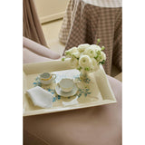 Aerin X Gracie Lacquer Serving Tray, Cream