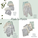 RILEY 5-Pack Crinkle Muslin Burp Cloths