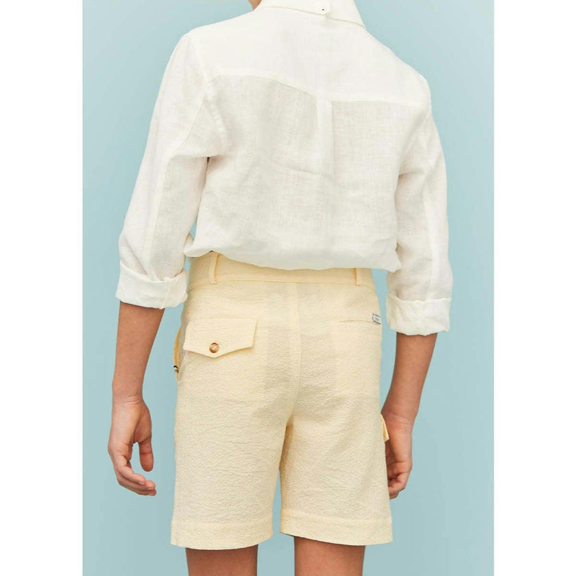 Seersucker Cargo Shorts