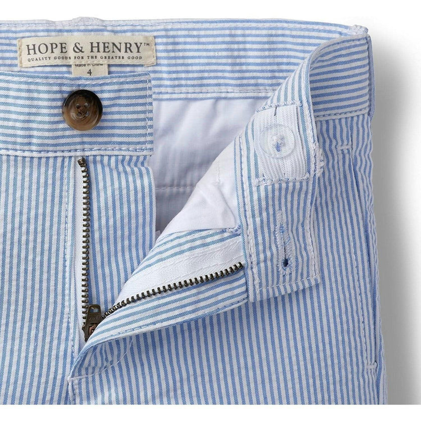 Organic Seersucker Suit Pant