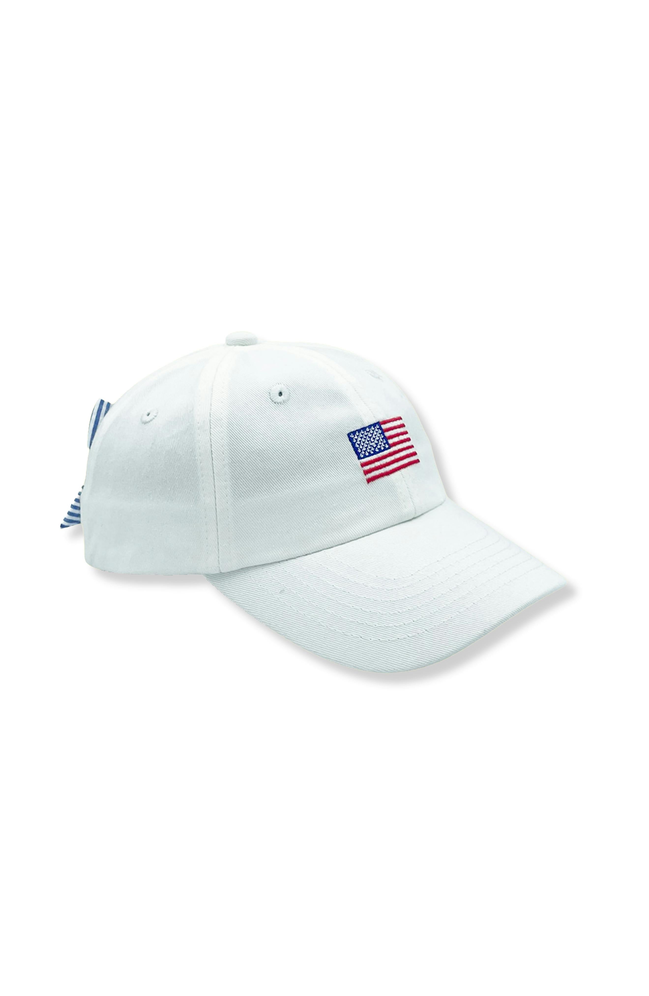American Flag Bow Baseball Hat (Youth, Junior)