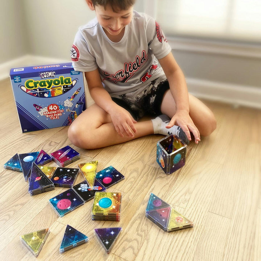 Crayola Cosmic Magnetic Tiles 40 Piece Set