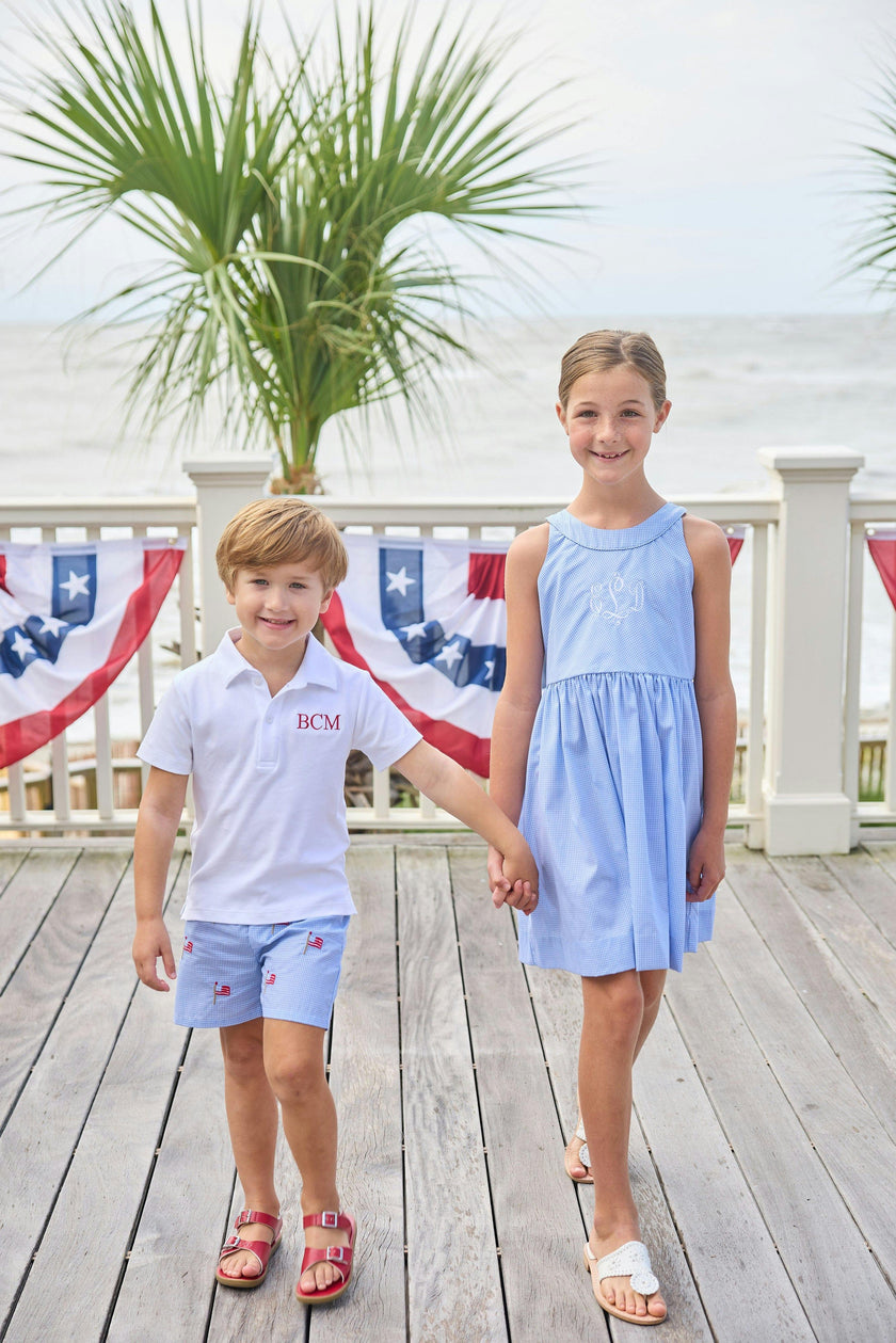 Embroidered Basic Short - Flags