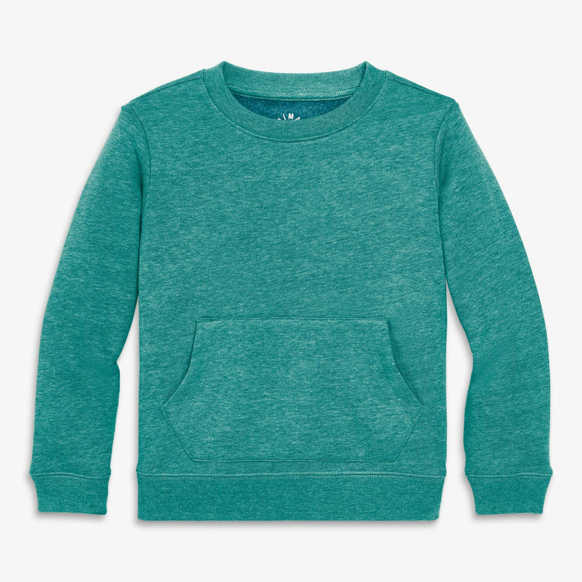 Kids cozy fleece crewneck sweatshirt