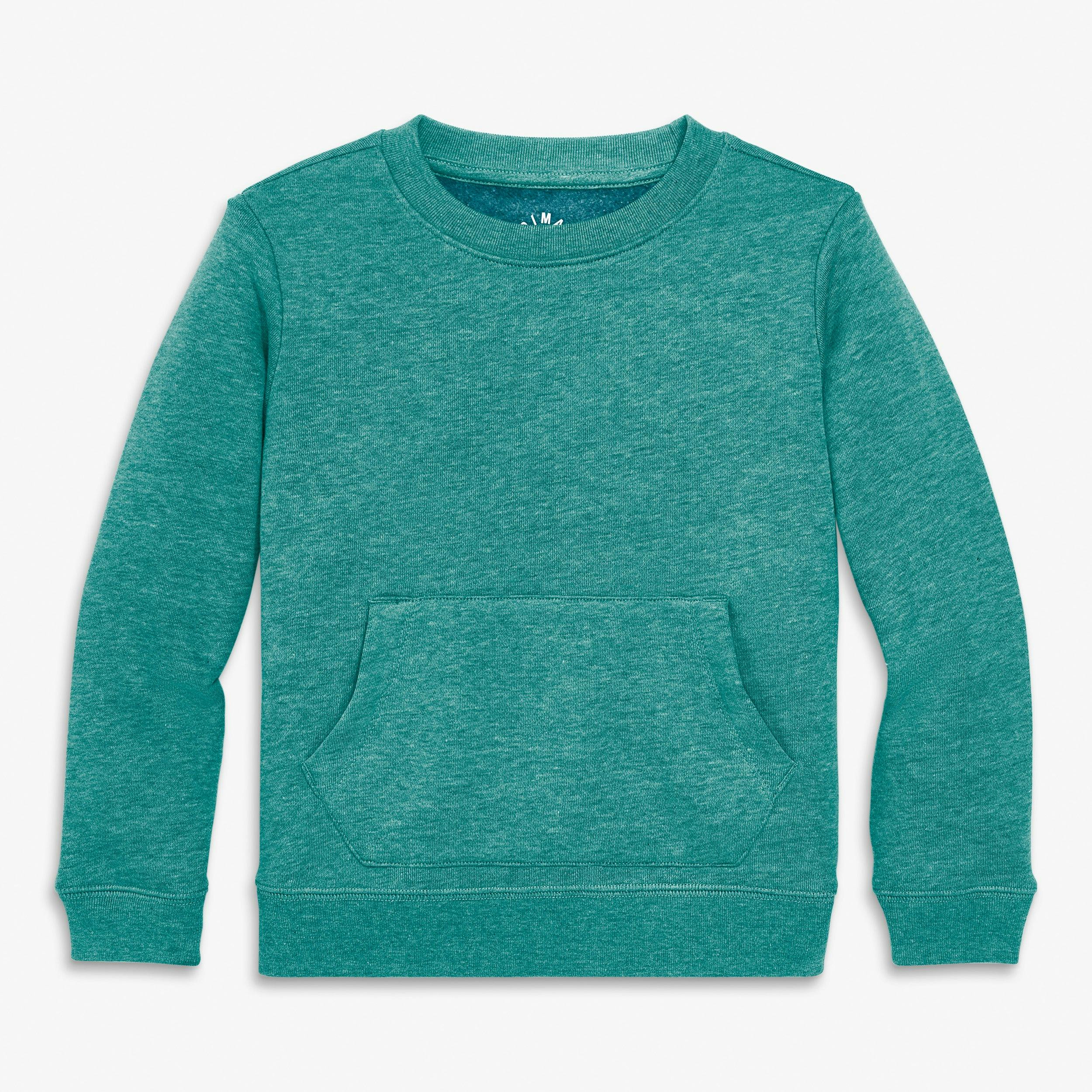 Kids cozy fleece crewneck sweatshirt