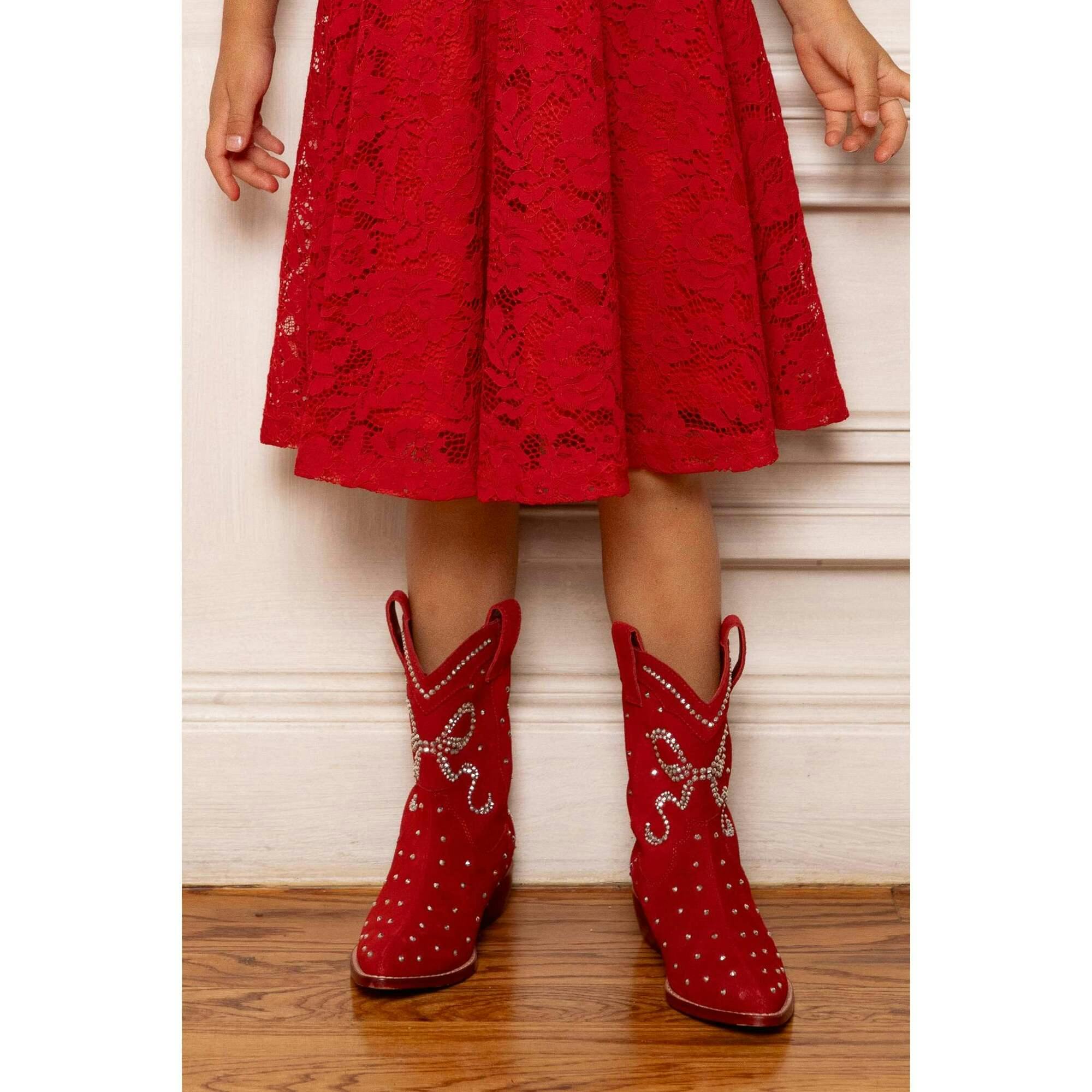 Mini Channing Bootie in Red