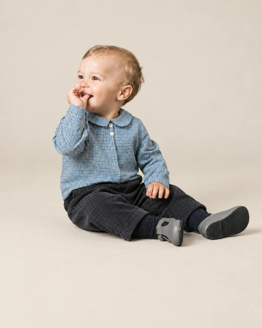 Darius Shirt Vintage Blue Check
