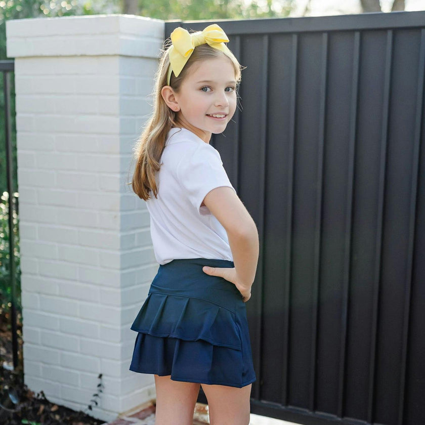 Margot Girls' Performance Skirt by LH Sport Navy