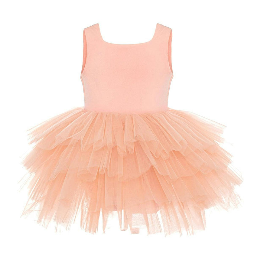 Salmon Sunset Tutu Dress