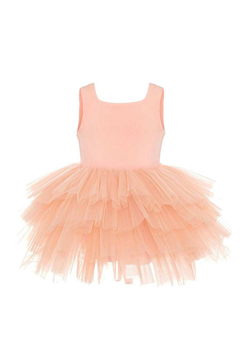 Salmon Sunset Tutu Dress