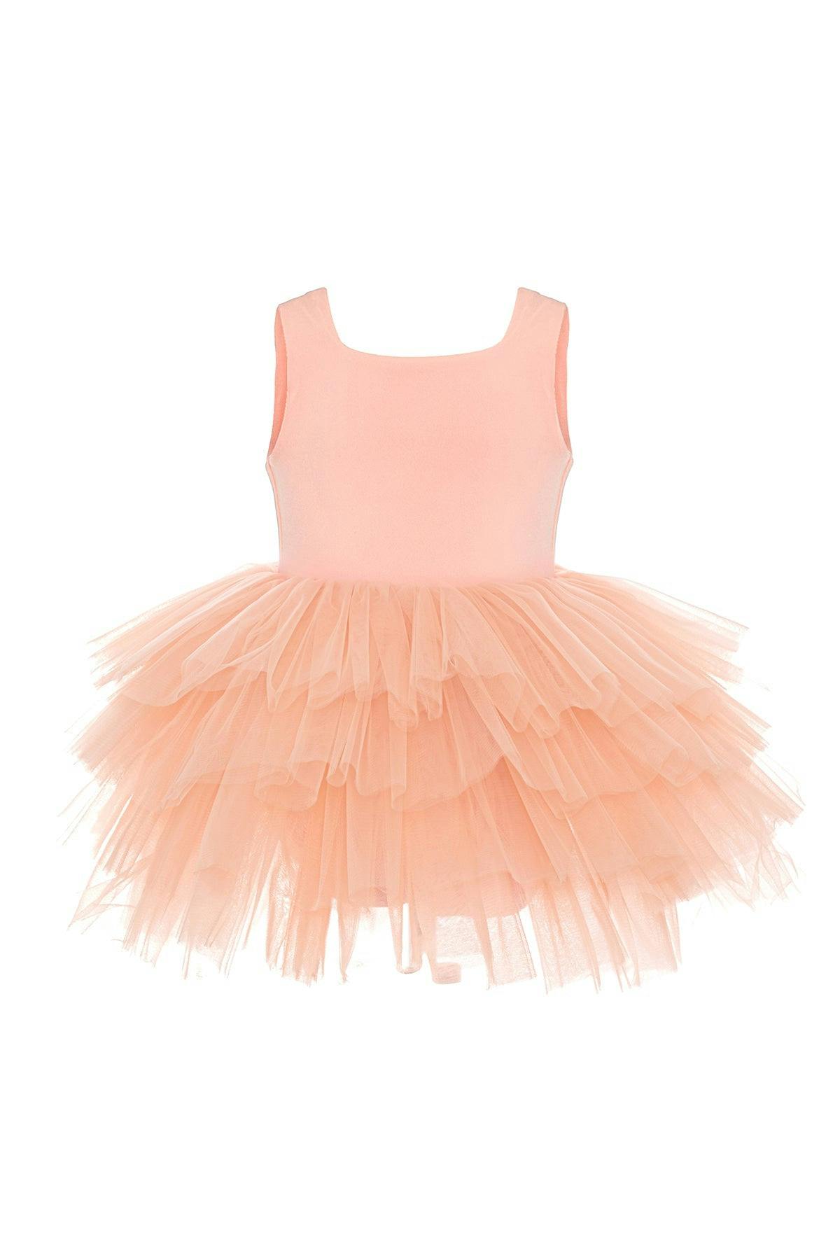 Salmon Sunset Tutu Dress