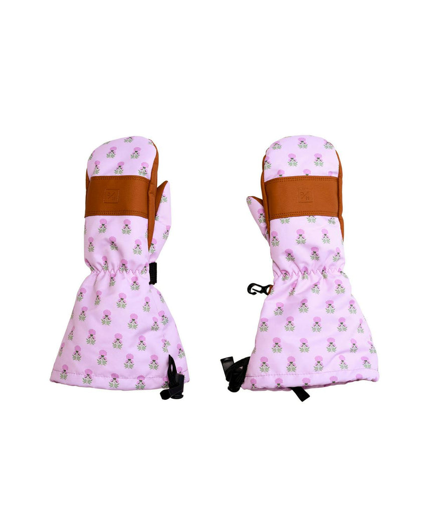 Women's Waterproof Mitten in Pink Marigold