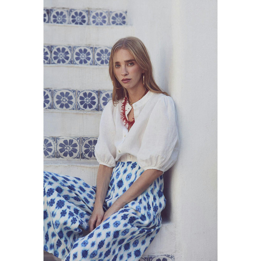 Bubble Linen Shirt - Off White