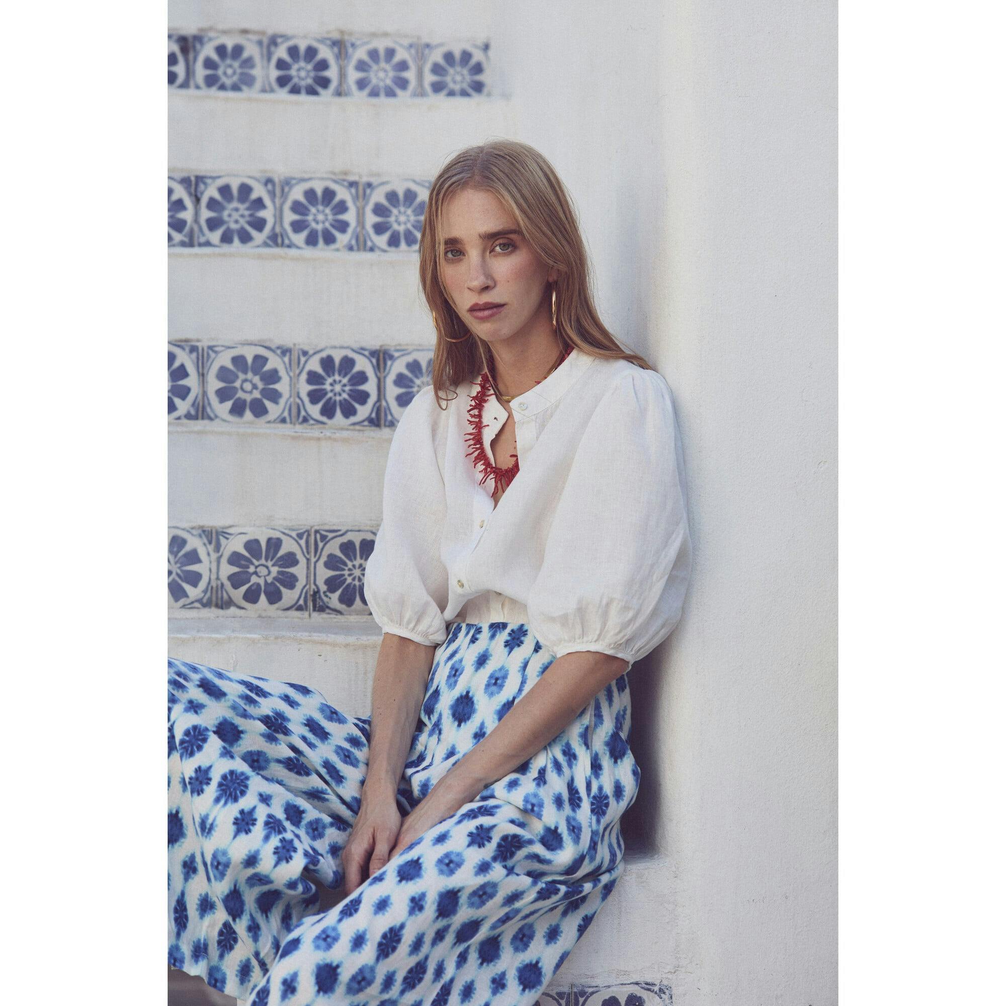 Bubble Linen Shirt - Off White