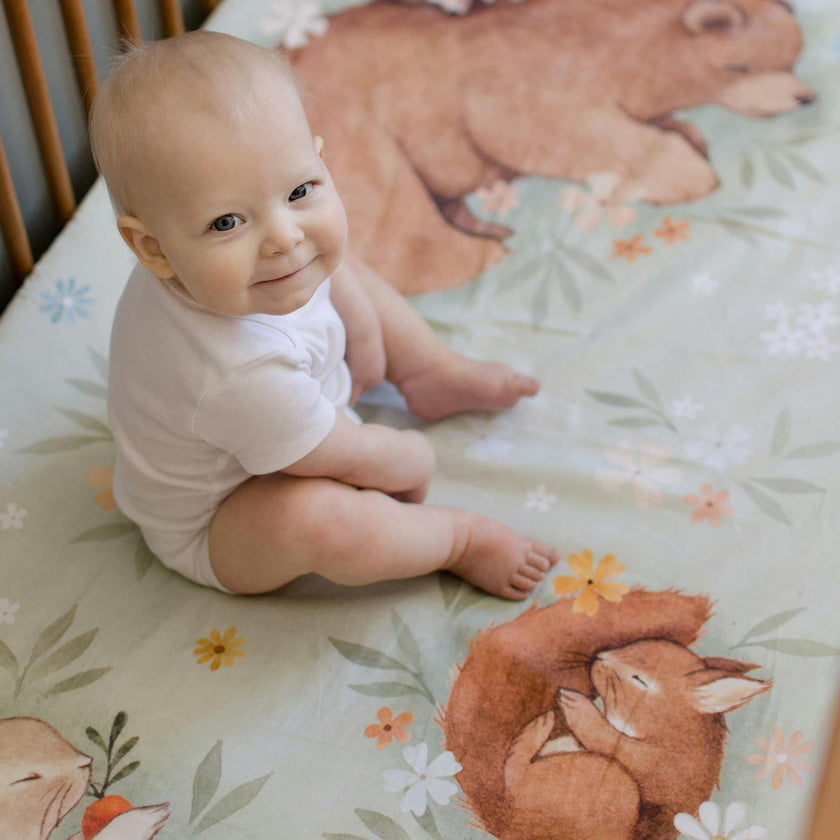 Enchanted Meadow Standard Crib Sheet
