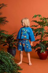 HULA CROP TOP BLUE