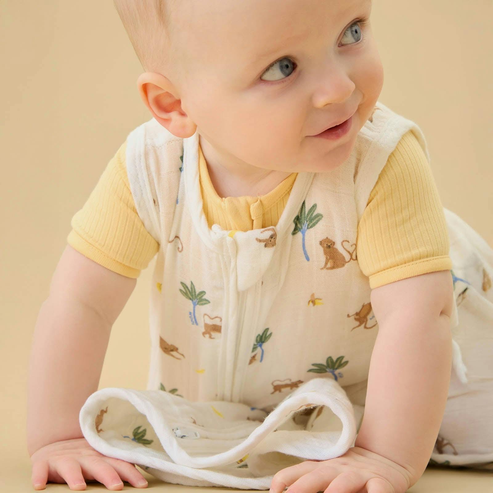 Monkey Muslin Front Opening Sleep Sack