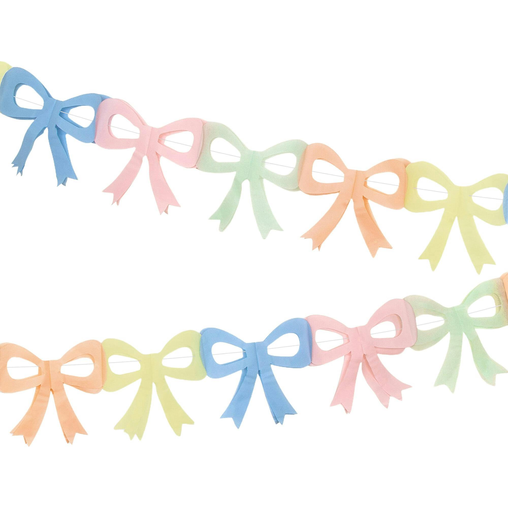 Tissue Paper Bow Garland Set