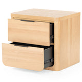 Raylie 2 Drawer Wood Nightstand