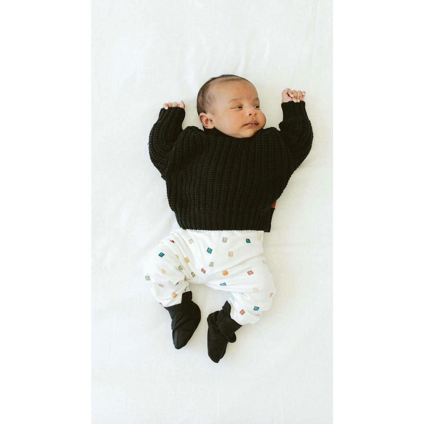 BIG KID CHUNKY KNIT SWEATER | SHADOW