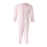 Pima Pink Smocked Footie
