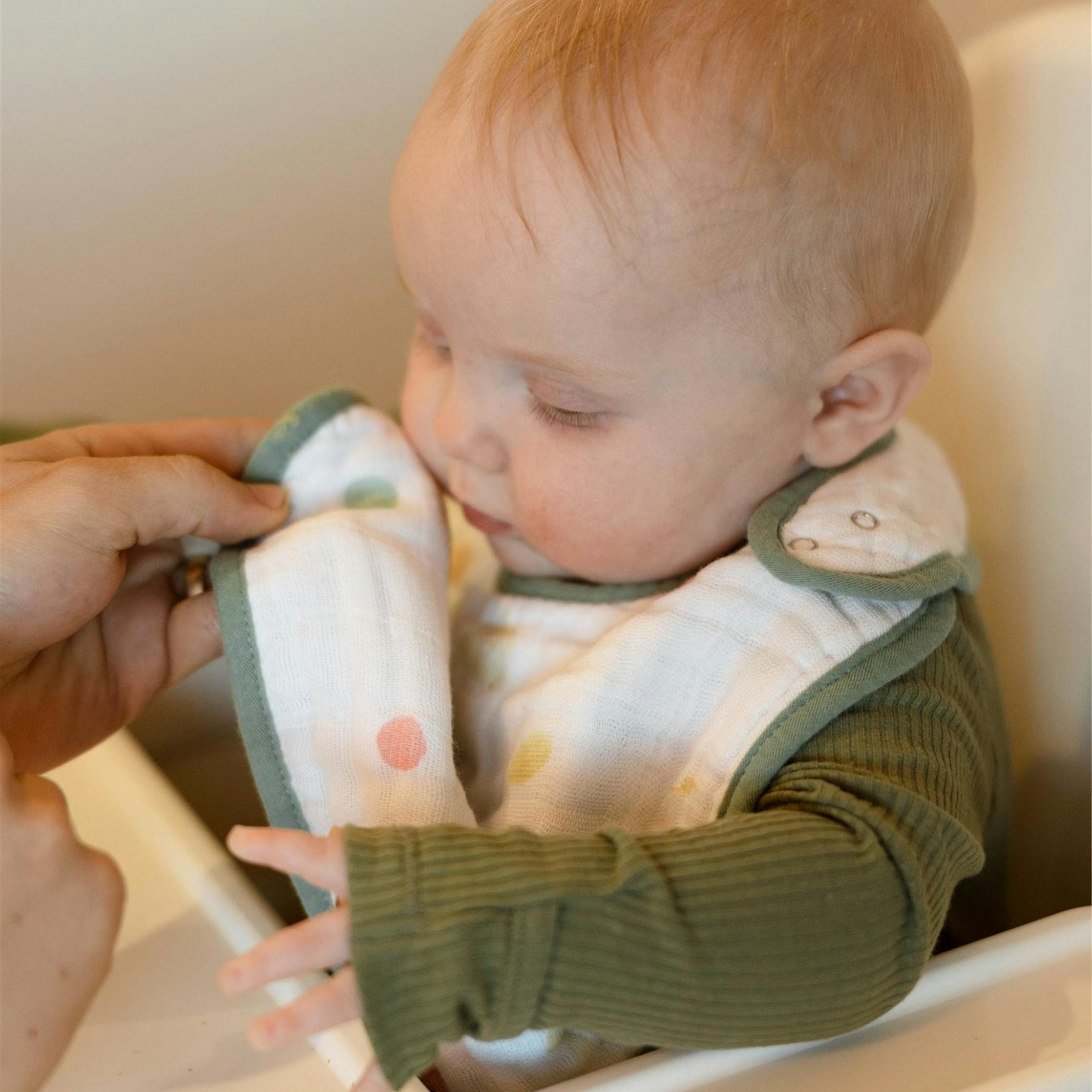 Cotton Muslin Classic Bib 3 Pack - Party Animals