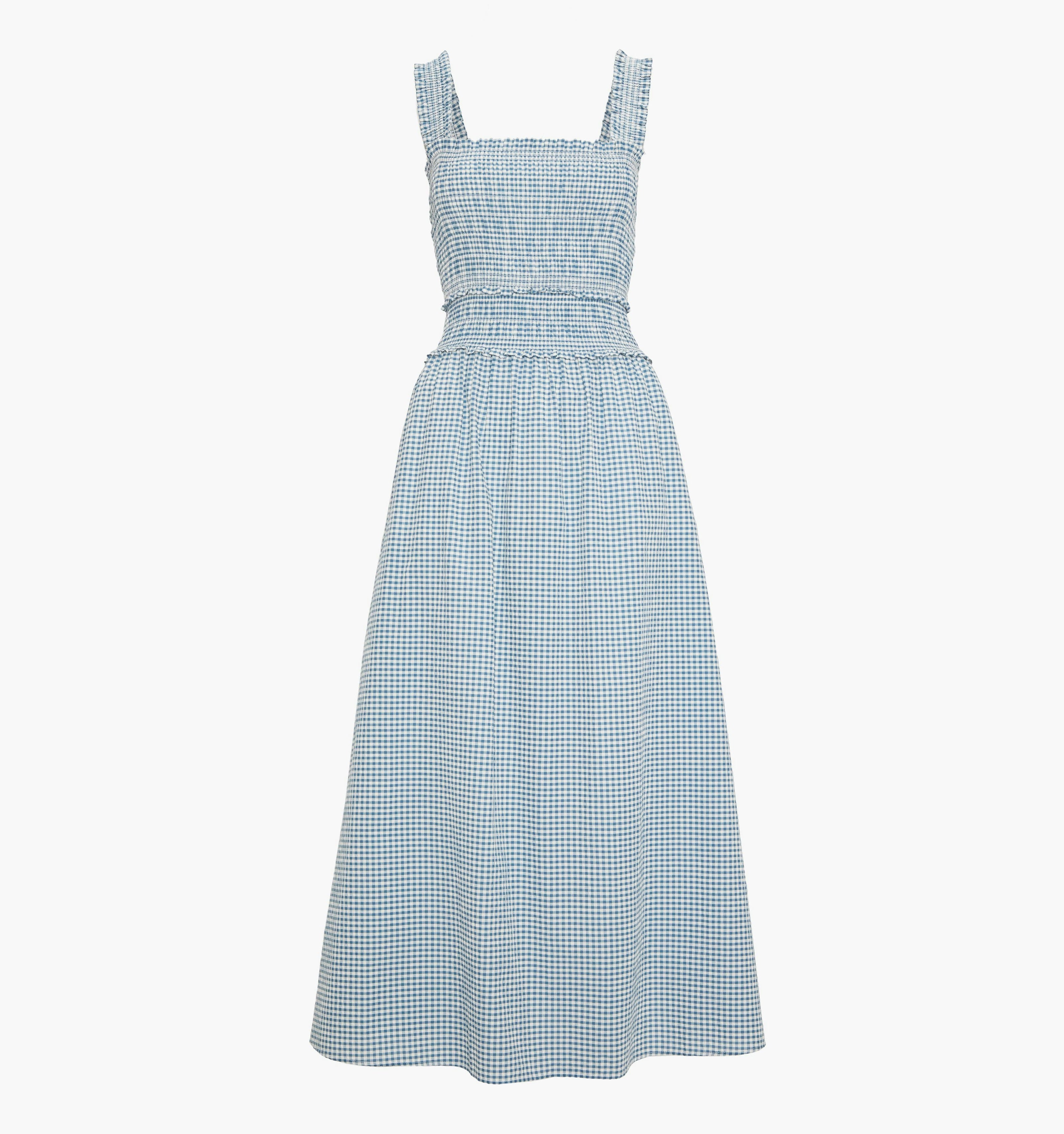 The Azalea Maxi Nap Dress - Lagoon Gingham
