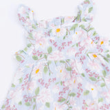Magnolias - Paperbag Ruffle Sundress with Bloomer