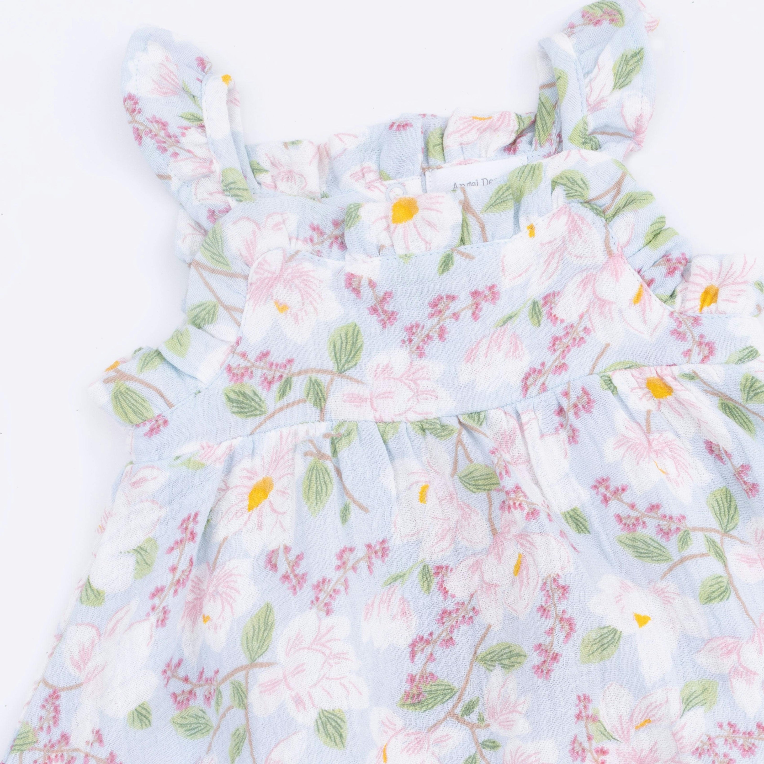 Magnolias - Paperbag Ruffle Sundress with Bloomer