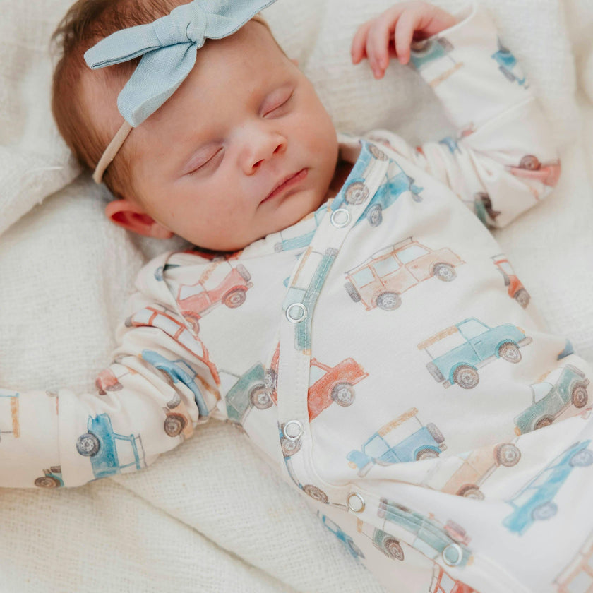 Newborn Knotted Gown - Cruiser