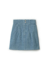 Rib Denim Skirt