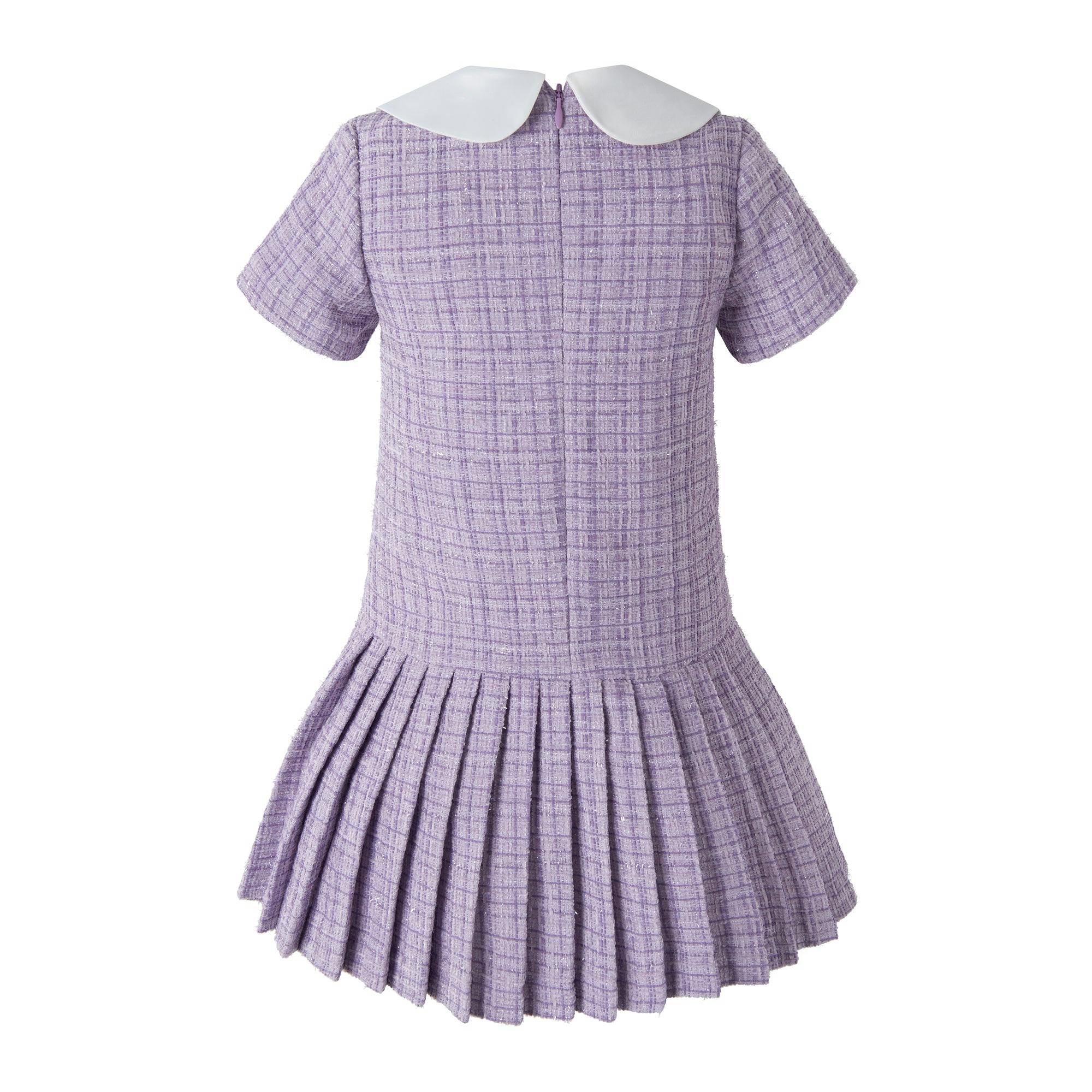 Lavender Tweed Dress