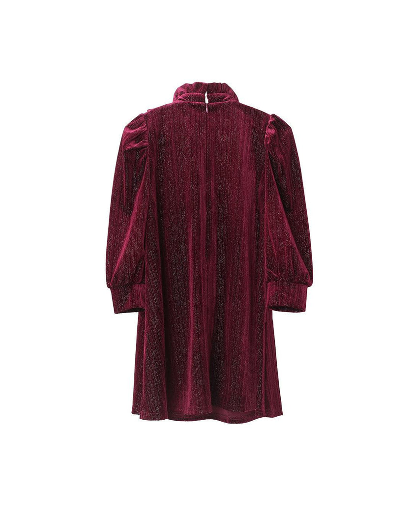 Lena dress (garnet velvet)