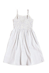 Mini Maxwell Dress in Blue & White Pinstripe