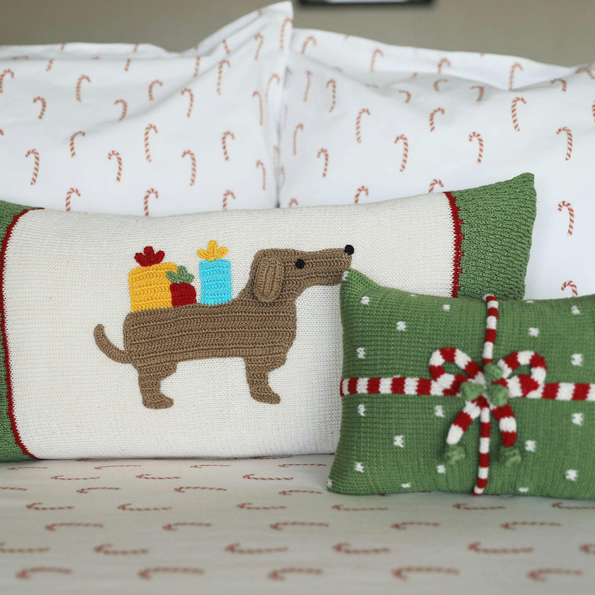 Gift Candy Stripe with Dots Pillow