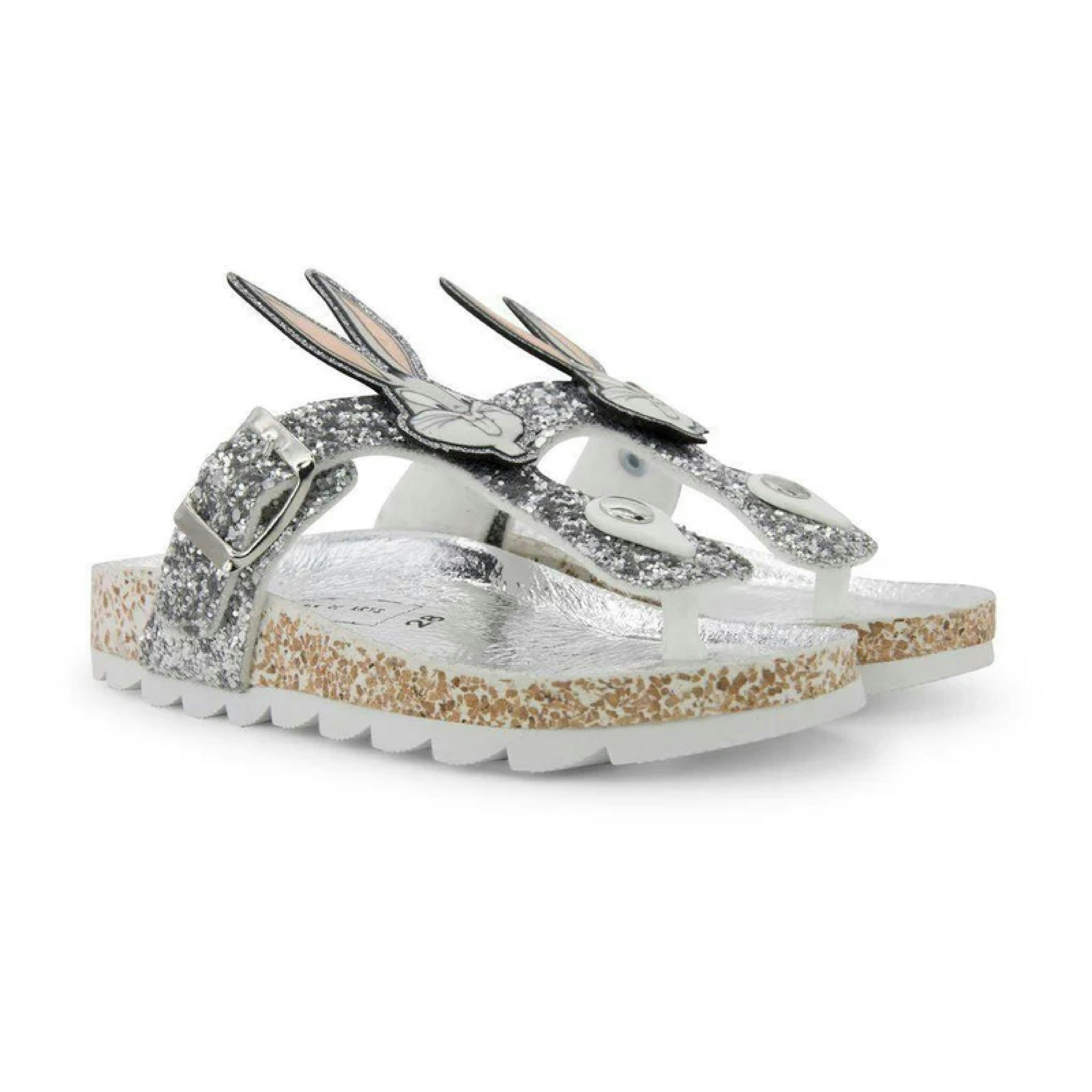 Silver Bugs Bunny Sandals