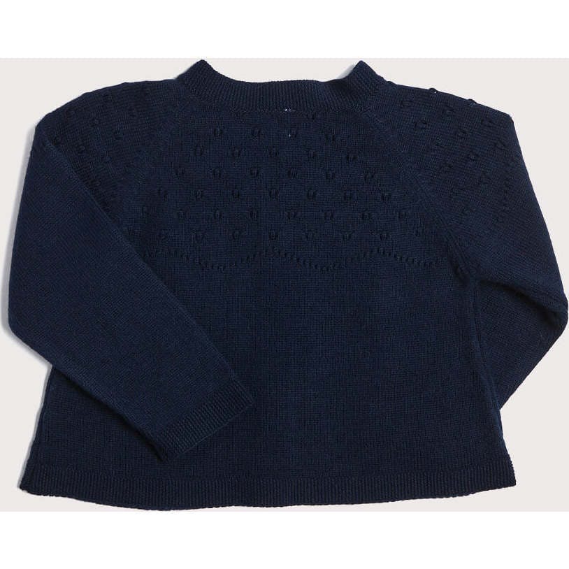 Openwork Cardigan In Burgundy (6mths-10yrs)